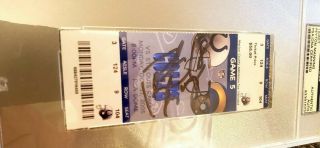 Peyton Manning Hall Of Fame Signed/autographed Ticket Psa Nfl History
