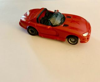 Vintage Tyco With Afx Aurora Slot Car Red Dodge Viper Convertible Ho