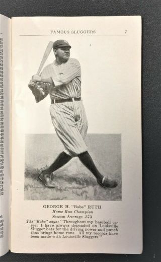 Chick Hafey,  Al Simmons on cover of Famous Sluggers 1931,  Great Babe Ruth Photo 3