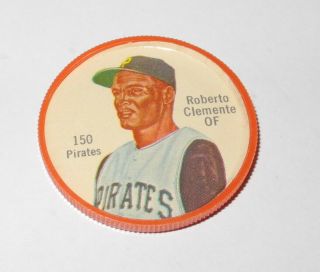 1962 Shirriff Canadian Baseball Coin Pin 150 Roberto Clemente Pirates Salada