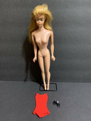1960’s Vintage Blonde Ponytail Swirl Barbie Doll