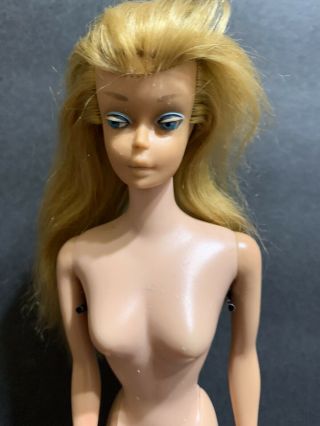 1960’s Vintage Blonde Ponytail Swirl Barbie Doll 2