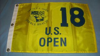 2000 Us Open Golf Tiger Woods Wins Pebble Beach Pin Flag -