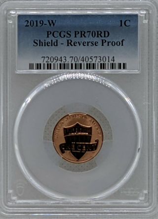2019 W Pcgs Pf70 Rd Reverse Proof Lincoln Shield Cent - West Point
