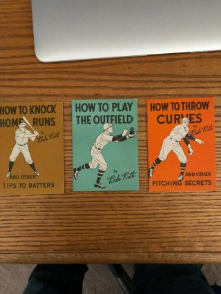 Babe Ruth " How To " Booklets.  Giveaways From Quaker Cereals.  Circa 1930.