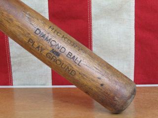 Vintage 1920s Goldsmith Wood Baseball Bat No.  88 Diamond Ball Hickory 33 