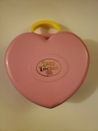 Vintage Bluebird - Lucy Locket Polly Pocket Carry N Play Dreamhouse Pink - 1992