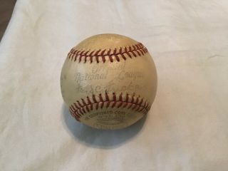 H Spalding President Ford Frick Official National League Baseball Ball No.  1