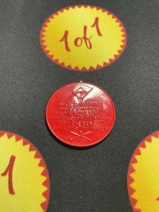 1960 Armour Hot Dog Coin Mickey Mantle Red York Yankees Gf12