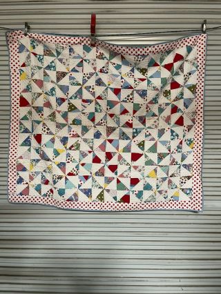 Vintage Quilt.  Finished Hand Stitched 69” X 59” Estate