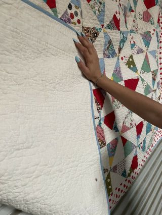 Vintage Quilt.  Finished Hand Stitched 69” X 59” Estate 3