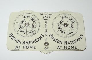 1907 Baseball Game Scorer Counter Schedule Pfaff 