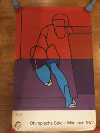 Vintage Poster Olympic Art Munich 1972 Adami