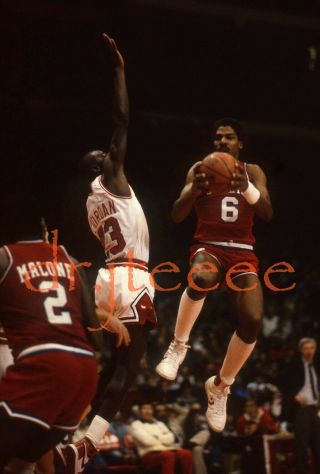 Julius Erving Vs Michael Jordan - 35mm Basketball Slide