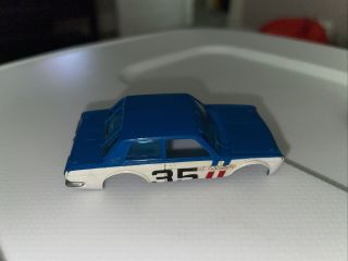 Aurora/afx/ “blue Bre - Datsun 510” Runner 1/64 Scale Ho Car Body