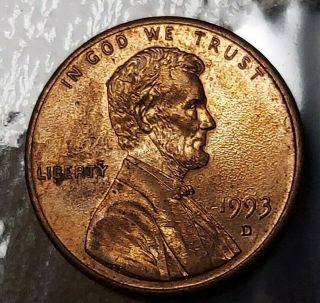 1993 D Penny Us Coin Wide Am,  Ddo