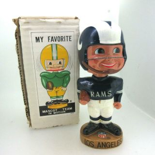 1967 Vintage Los Angeles Rams Bobblehead Nodder - Japan - Nfl Collectible