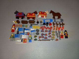 Lego Vintage Castle Knight Minifigures Horses Weapons/accessories All From 80 