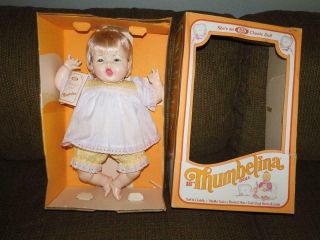 Ideal Thumbelina 18 " Doll Soft & Cuddly Mama Voice Box 1983 - Box
