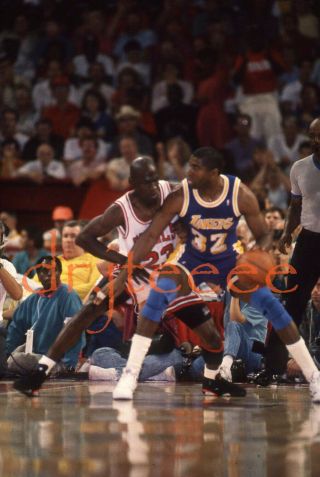 Magic Johnson Vs Michael Jordan - 35mm Basketball Slide