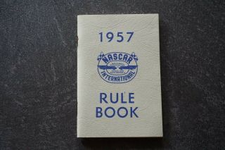 Rare 1957 Nascar International Rule Book Auto Racing Stock Car Racing