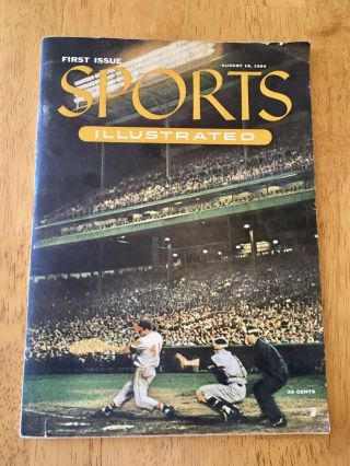 1954 Sports Illustrated First 1st Issue August 16 Authentic W/ Cards Willie Mays