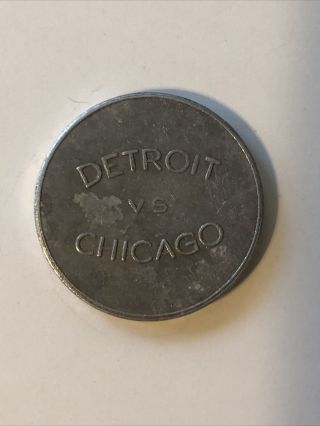 1945 Baseball World Series Detroit Tigers Vs Chicago Cubs Token Button Coin Pin