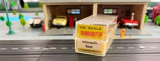 Aurora Tjet Indianapolis Racer Slot Car Clam Shell With Label