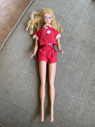 Vintage Midge Barbie Doll - Blue Eyeshadow,  Ponytail