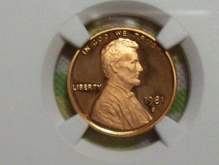 1981 - S Type 2 Lincoln Cent - Ngc Pf 69 Red Ultra Cameo 1
