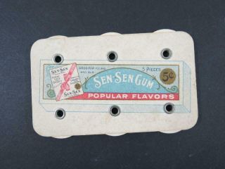 c.  1910 Sen Sen Gum Advertising Baseball Scorer and Ad Box 3