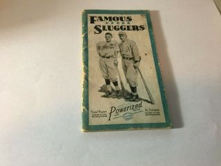 1931 Famous Sluggers Yearbook By Hillerich & Bradsby Hafey And Simmons On Cover