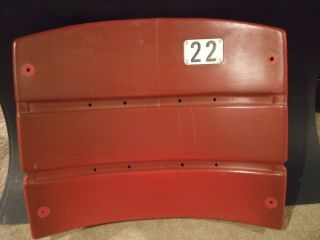Candlestick Park Stadium Seat Back 22 Will Clark San Francisco Giants Red