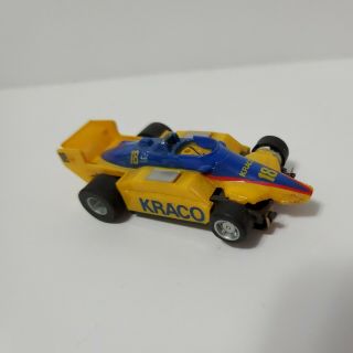 Vintage Tyco Slot Car Kraco Yellow Race Car