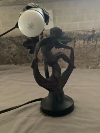 Vintage Art Deco Dancing Figure Lamp