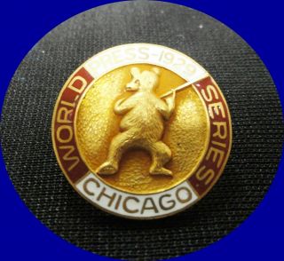 1929 Chicago Cubs World Series Press Pin - - Great Deal Collectors Item