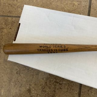 1932 Cubs Vs Yankees World Series Souvenir Mini Bat