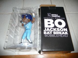 Bo Jackson Bat Break Bobblehead Mlb Kansas City Royals Nm/mint,  Never Displayed
