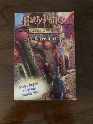 Harry Potter Trading Card Game Starter Set Wotc 2001 Euc 114 Cards