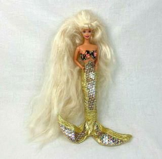 Rare 1995 Jewel Hair Mermaid Barbie Doll Mattel