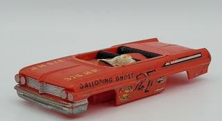 Vintage Strombecker Pontiac Bonneville 1/32 Slot Car Red No Cracks