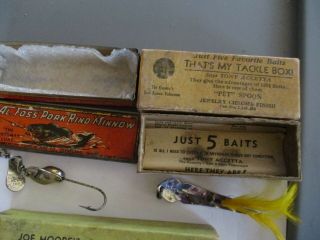 Vintage Spoons And Other Lures With Boxes And Inserts