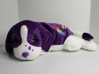 Vtg 1998 Lisa Frank Large Rare Plush Dog Violet Bean Stuffed Jumbo Purple 20 "