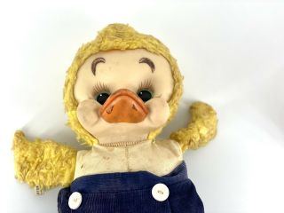 Vintage Rushton 1955 Tuffy Rubber Face Sailor Duck Plush 17” Needs TLC 3