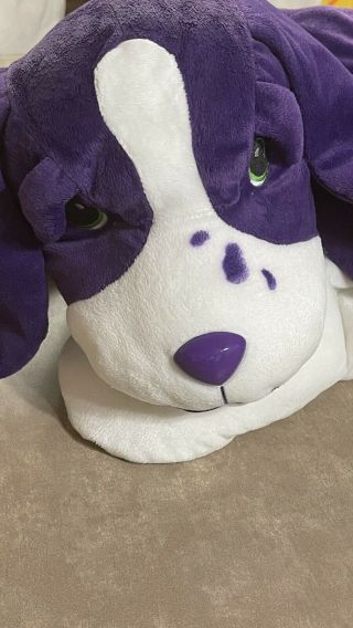 34” XL Jumbo Large VTG 1998 Lisa Frank RARE Plush Dog Violet Bean Stuffed Purple 4