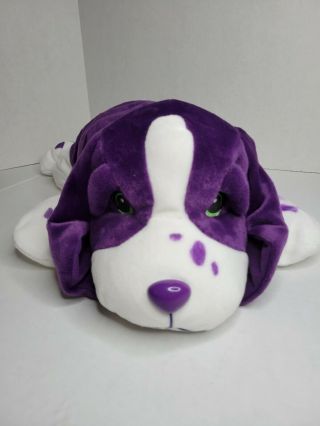 Vtg 1998 Lisa Frank Large Rare Plush Dog Violet Bean Stuffed Jumbo Purple 18 "