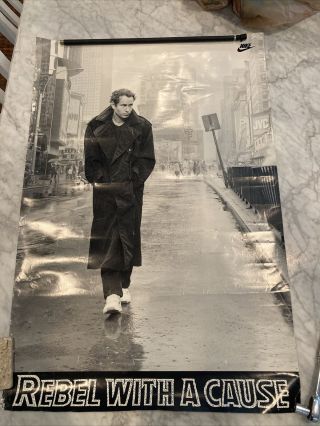 Nitf John Mcenroe Nike Poster Rebel With A Cause Nyc James Dean Inspired Without