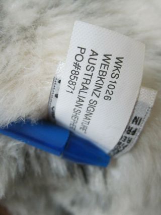 Webkinz Signature Australian Shepherd Plush Blue Eyes WKS1026 (No Code) A - 1 2