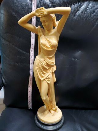 Vintage 16 " Nude Naked Woman Lady Goddess Figure Sculpture Statue Italy Greek