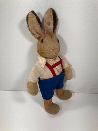 Adorable Steiff Midcentury Bunny Rabbit Boy Doll With Ids Cute